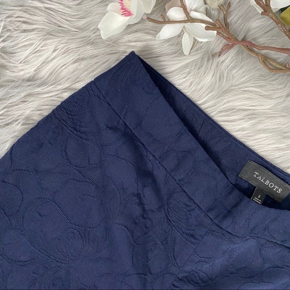 Talbots Navy Cropped pants - size 2 - Picture 2 of 7